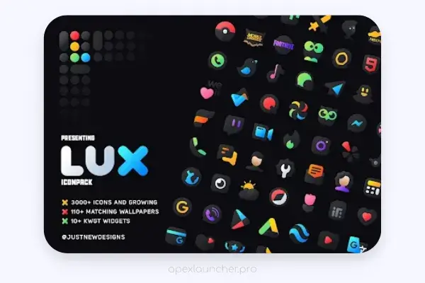 Lux Icon Pack - apexlauncher.pro